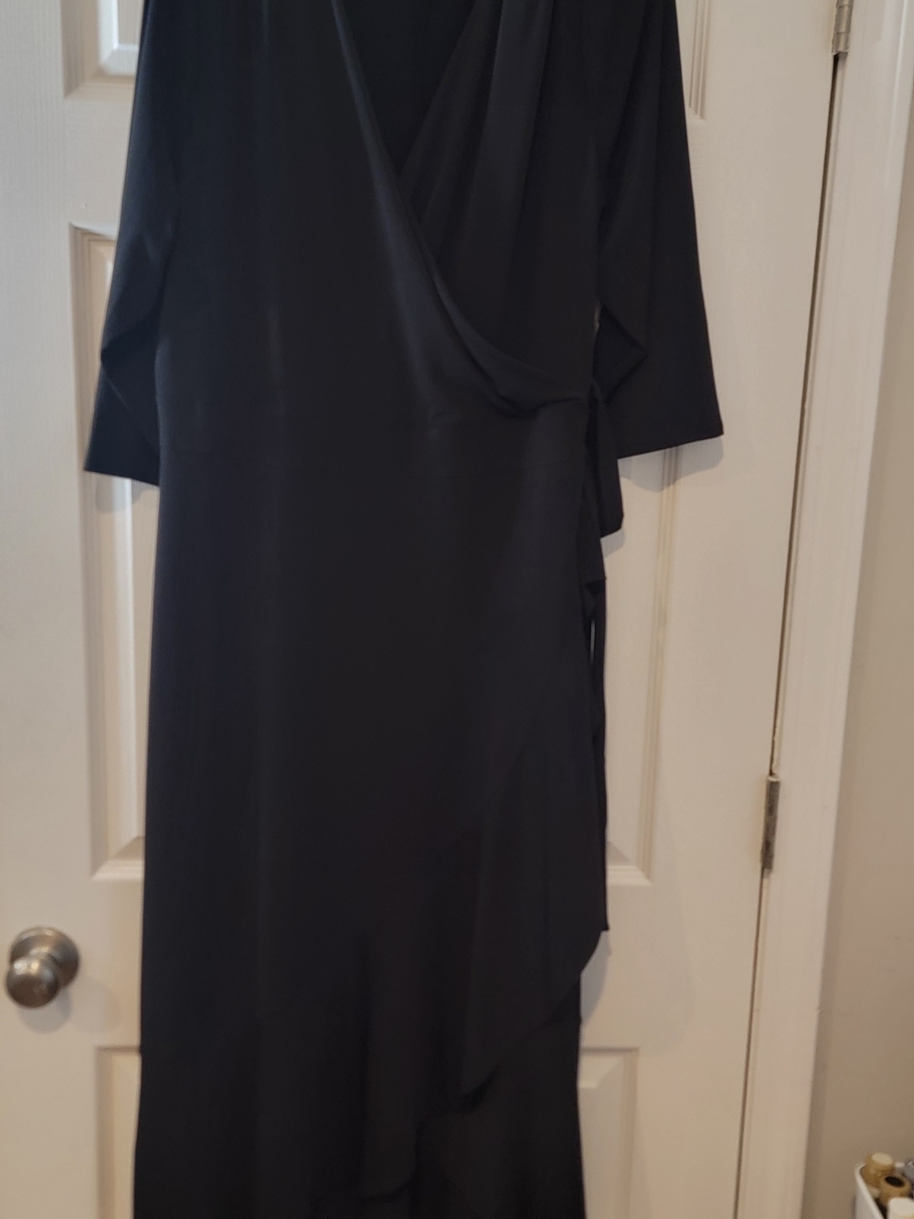 Lane Bryant Black Faux Wrap-Style Women's Dress